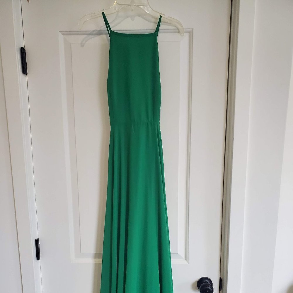 Lulu's Long Green Dress - NWT! Sz Sm